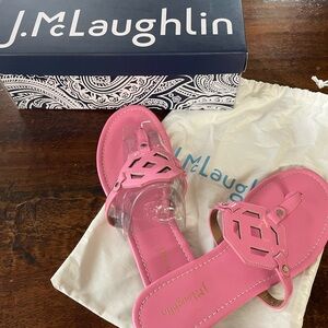 J McLaughlin pink sandals, sz 10